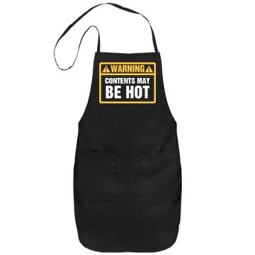 Contents May Be Hot Apron