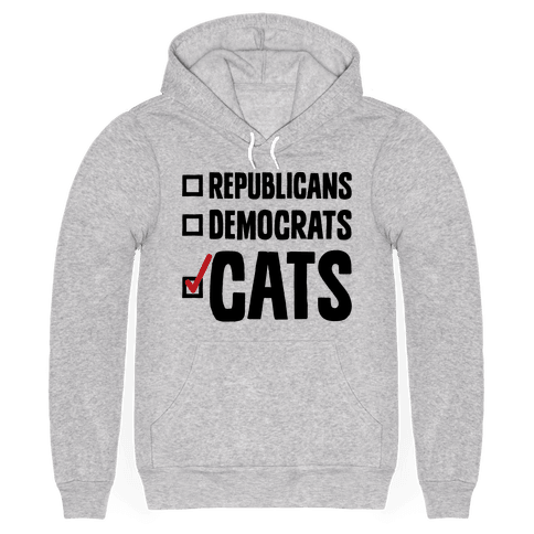 Republicans Democrats Cats Hoodie