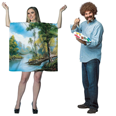 Bob Ross and Painting Couples Costume Set