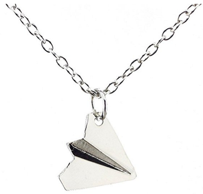 Out Of The Woods Paper Airplane Necklace